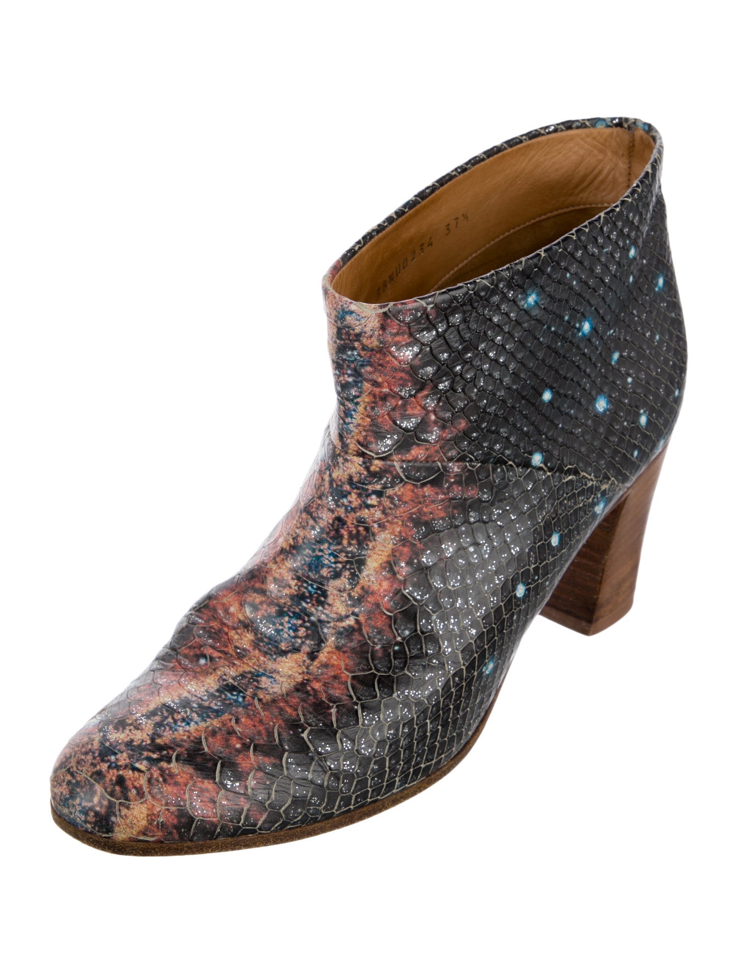 Maison Margiela Leather Printed Boots
