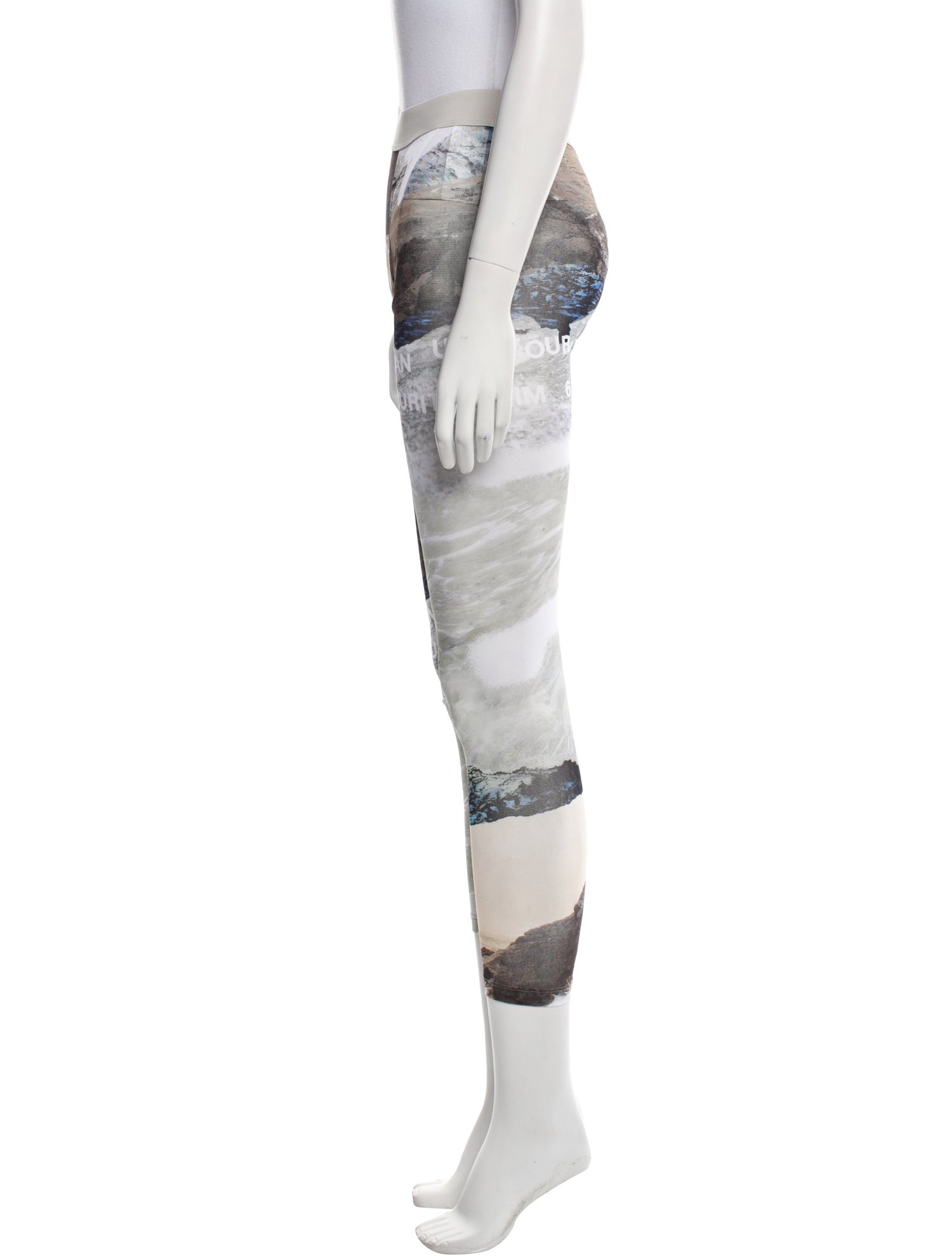 MM6 Maison Margiela Printed 'Wave' Leggings