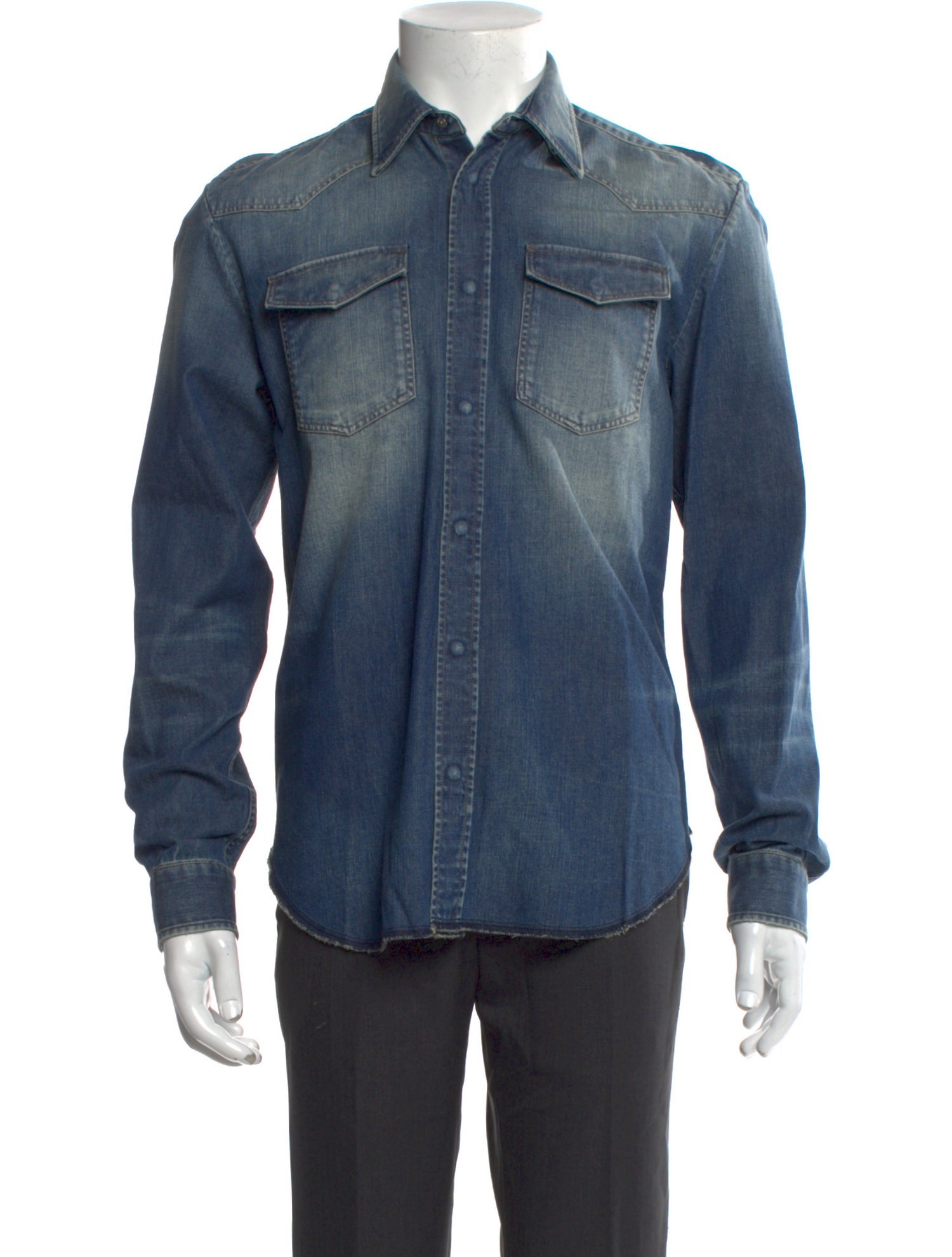 Maison Margiela 2017 Long Sleeve Denim Shirt w/ Tags