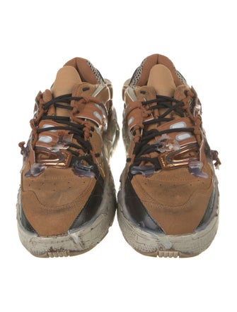 Maison Margiela Suede Printed Chunky Sneakers