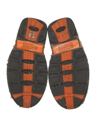 Maison Margiela Leather Printed Athletic Sneakers