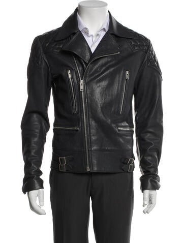 Maison Margiela Outerwear 2016 Leather Moto Jacket Us38, It48 | M