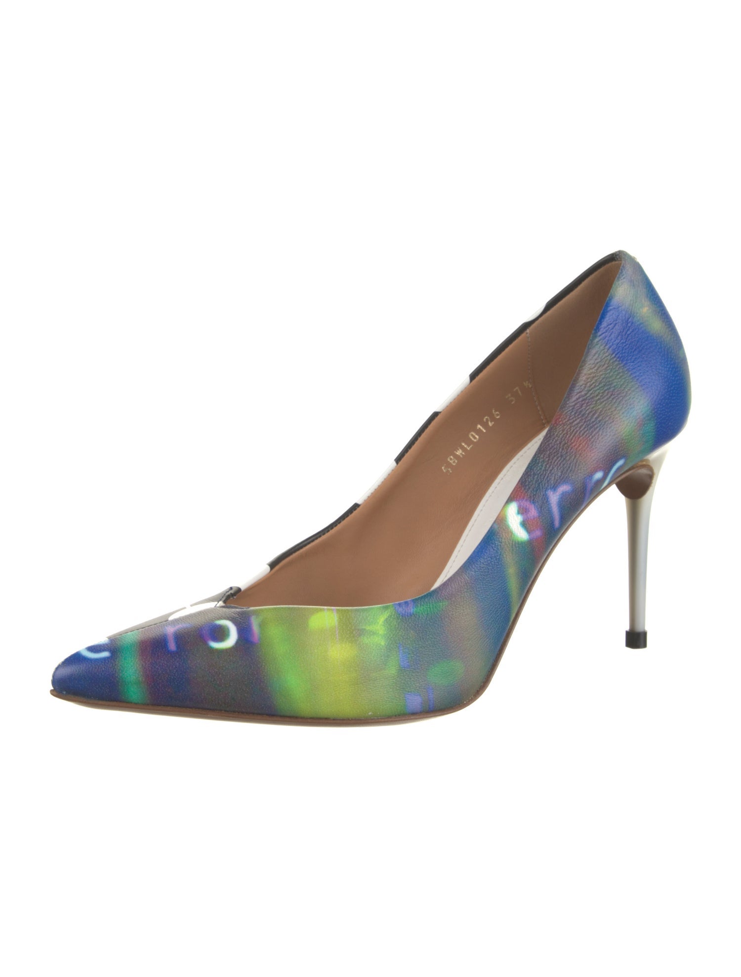 Maison Margiela Leather Printed Pumps