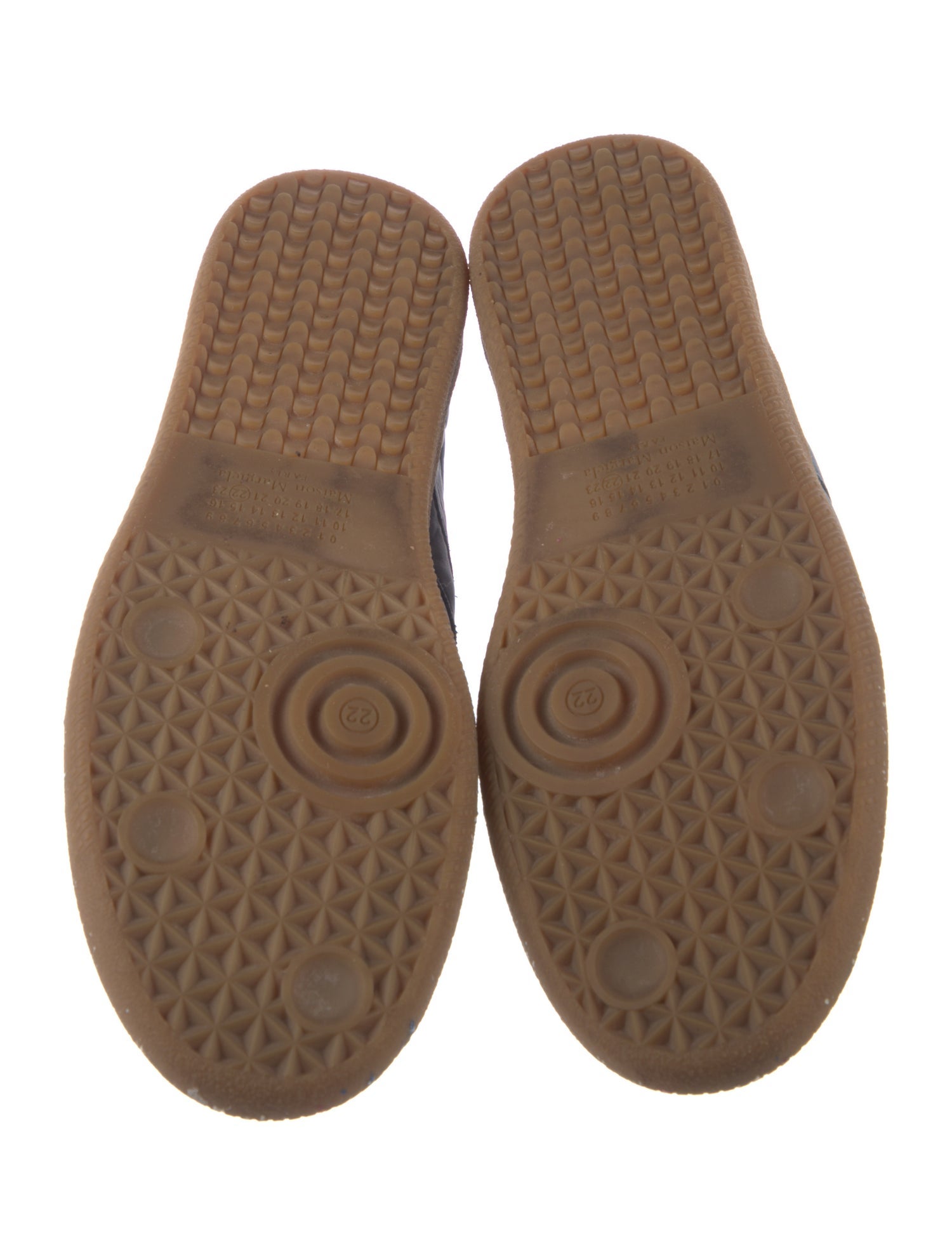 Maison Margiela Leather Printed Sneakers