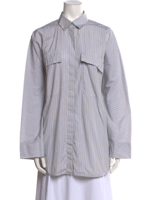 Maison Margiela 2017 Stripe Button-Up Top