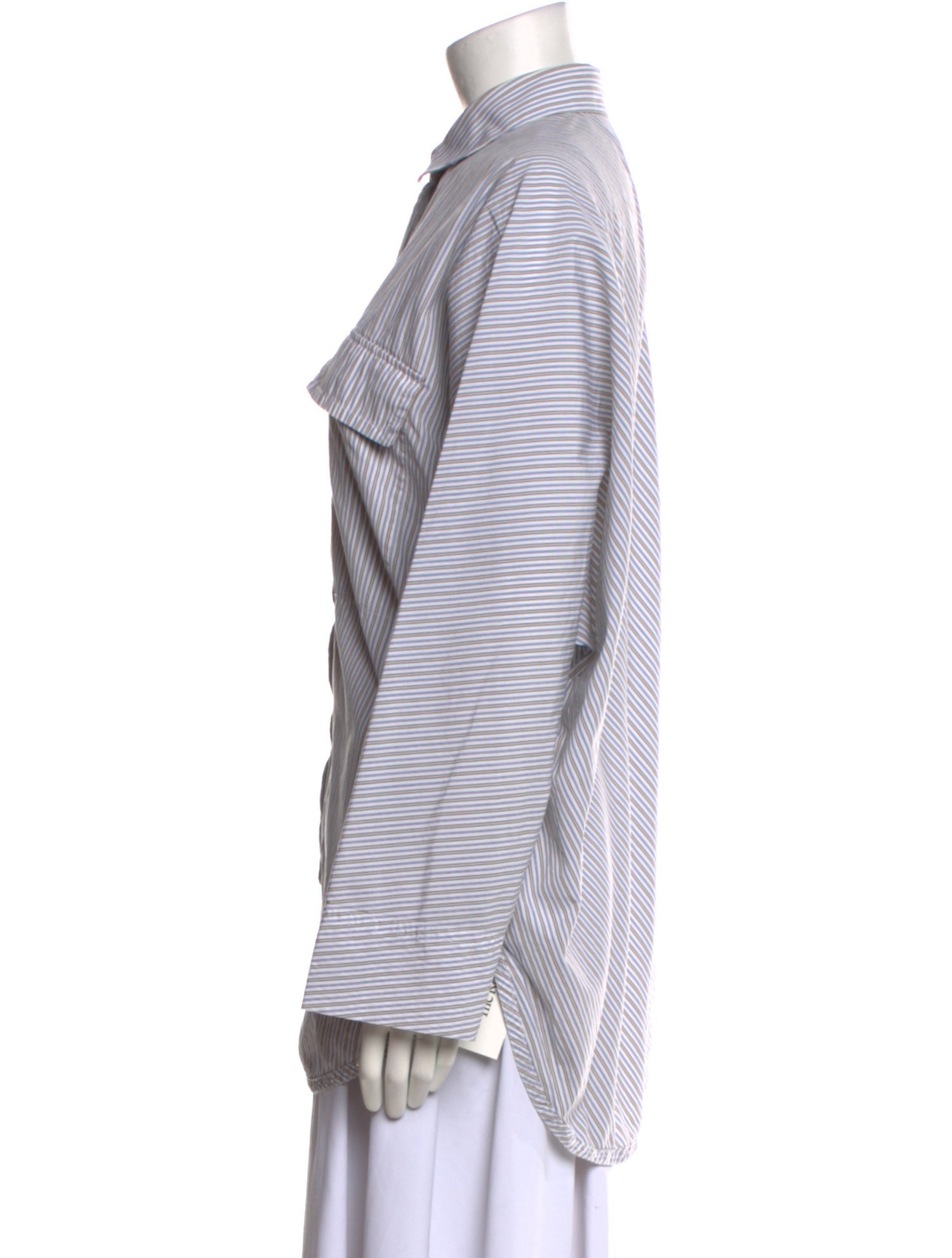 Maison Margiela 2017 Stripe Button-Up Top