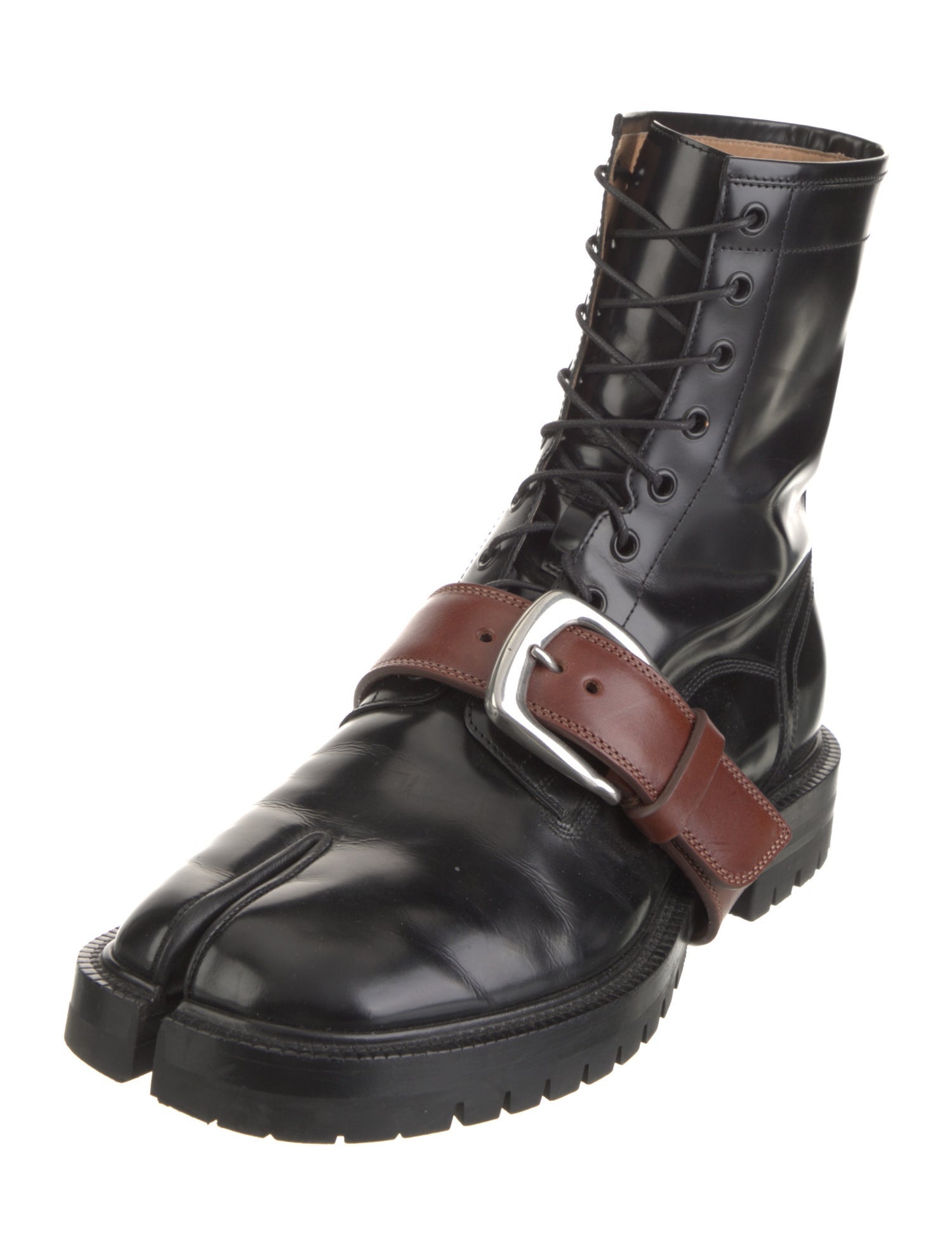 Maison Margiela Leather Combat Boots