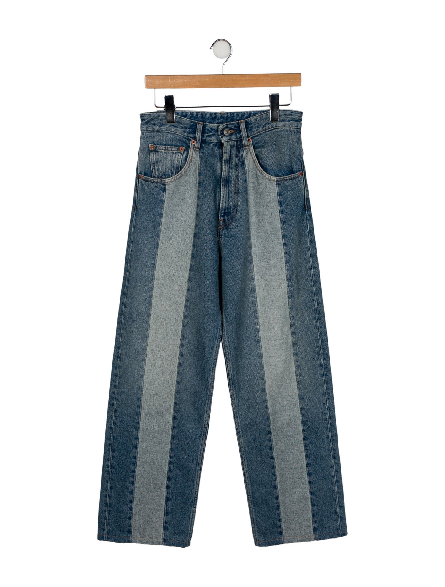 MM6 Maison Margiela Deconstructed Wide Leg Jeans