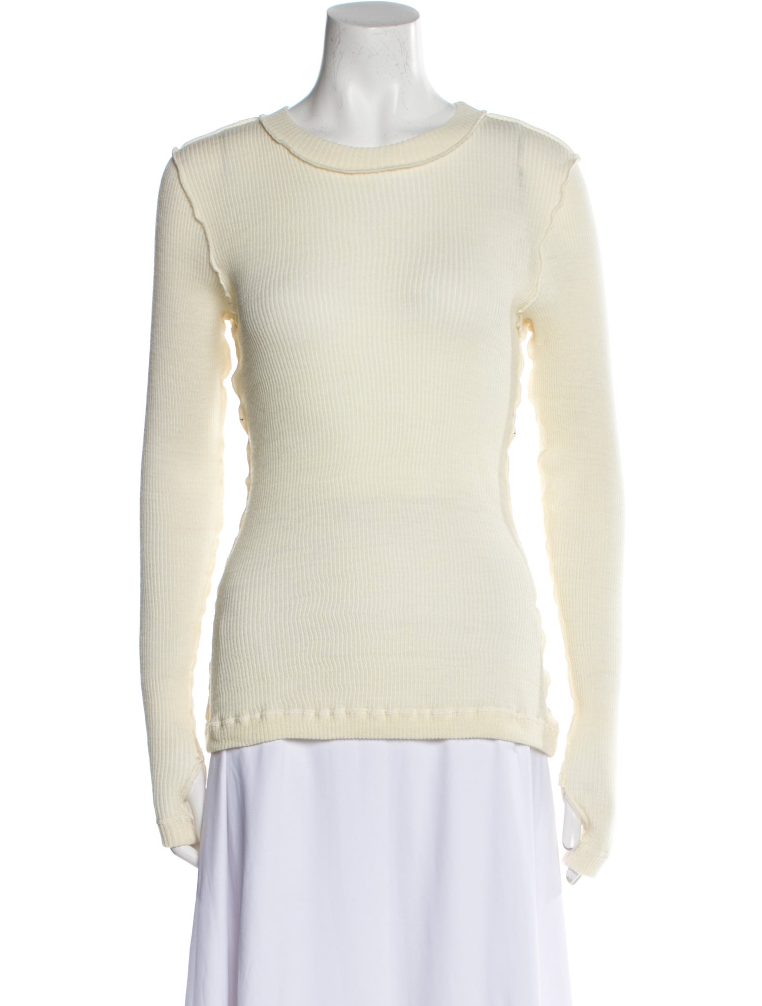 Maison Margiela Bateau Neckline Long Sleeve Top w/ Tags