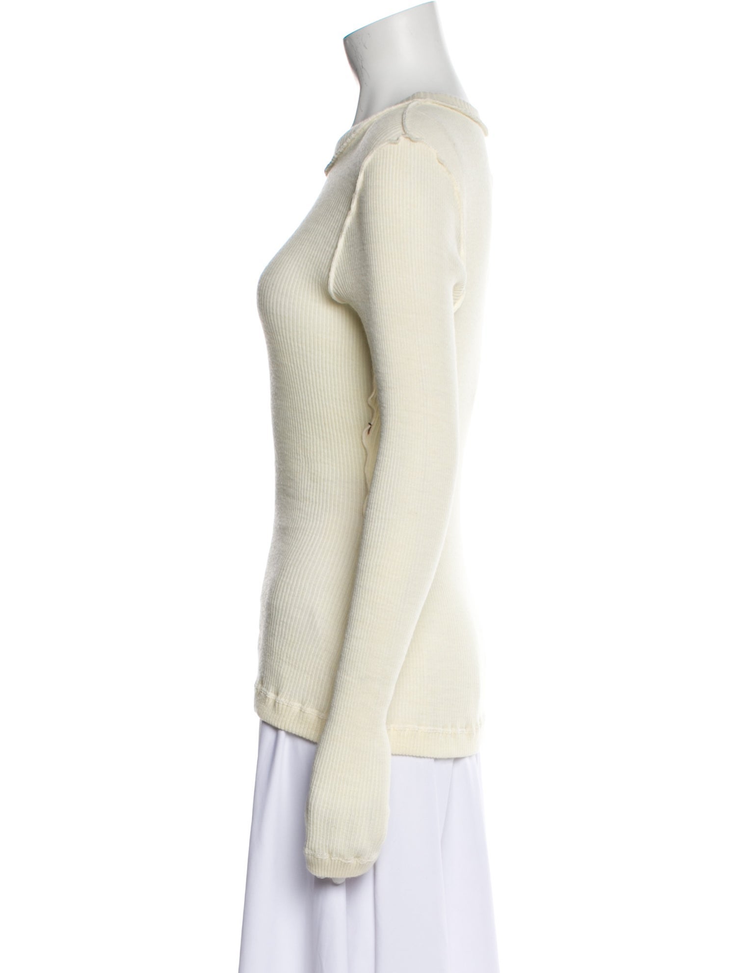 Maison Margiela Bateau Neckline Long Sleeve Top w/ Tags