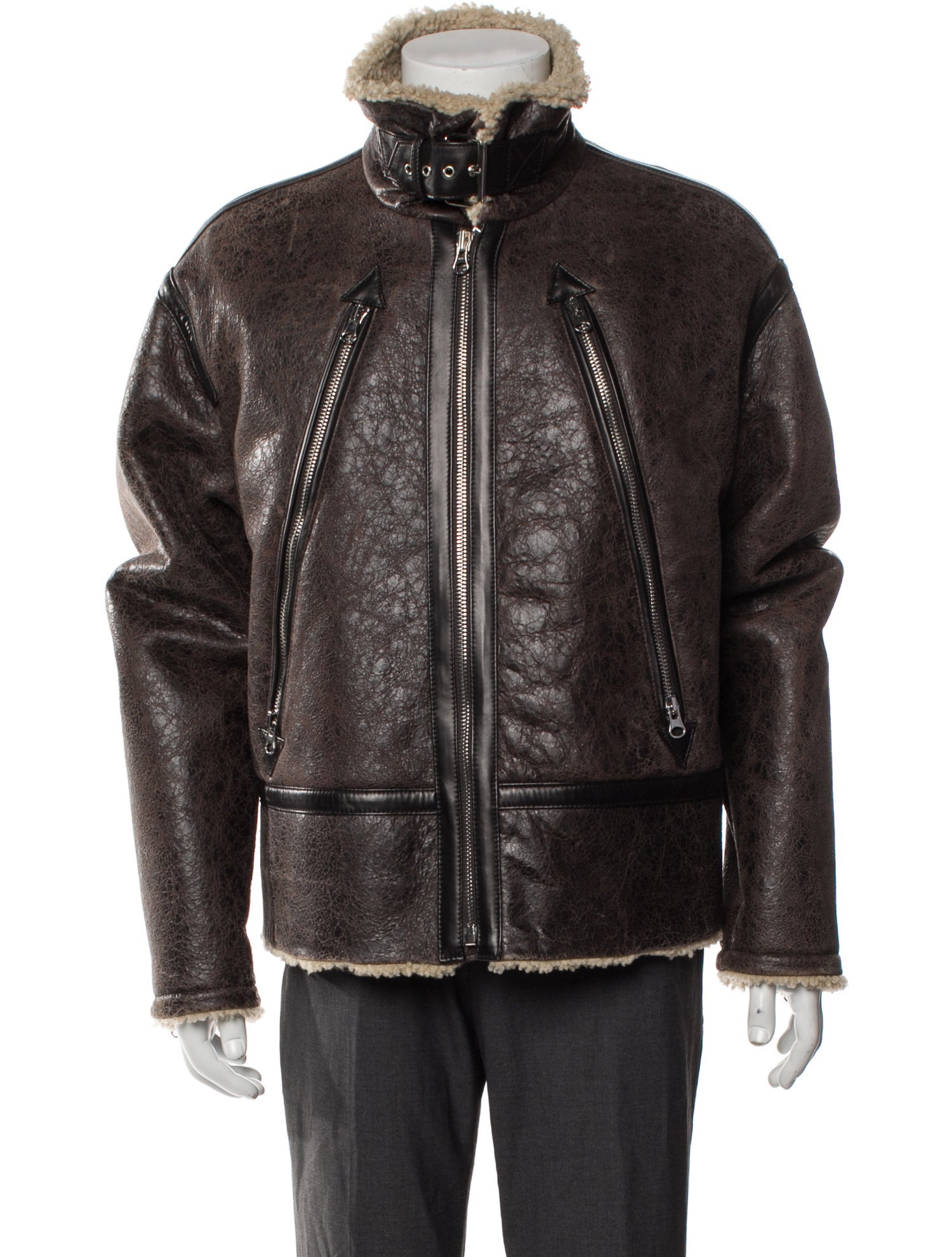MM6 Maison Margiela 2023 Lamb Leather Moto Jacket w/ Tags