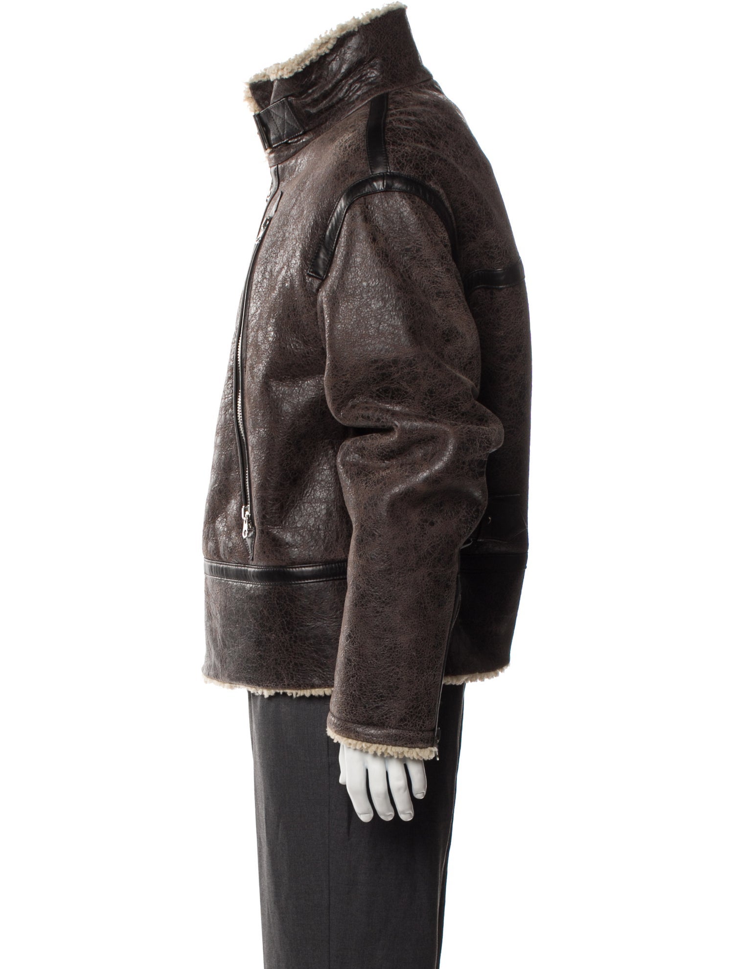 MM6 Maison Margiela 2023 Lamb Leather Moto Jacket w/ Tags