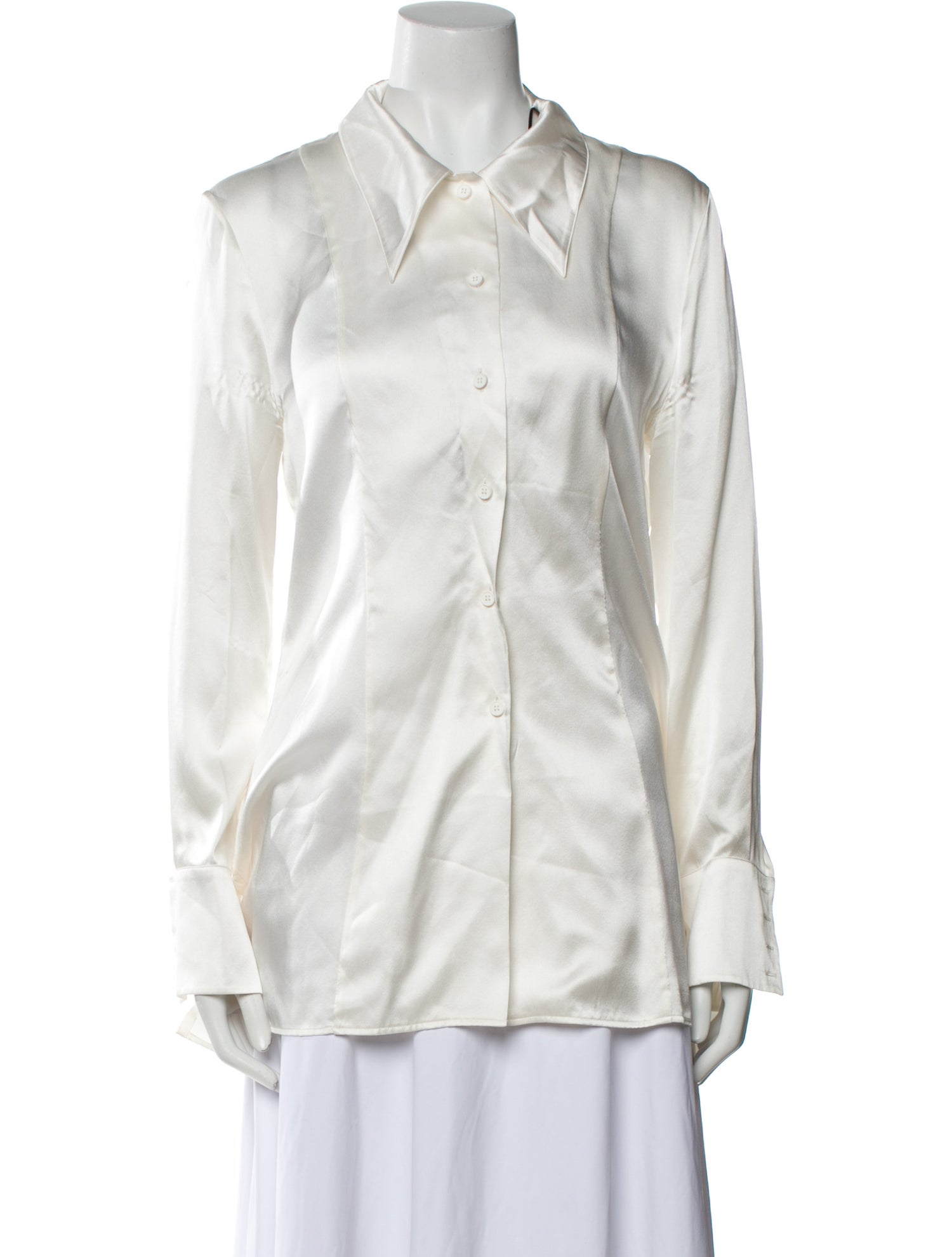 Maison Margiela 2019 Silk Button-Up Top
