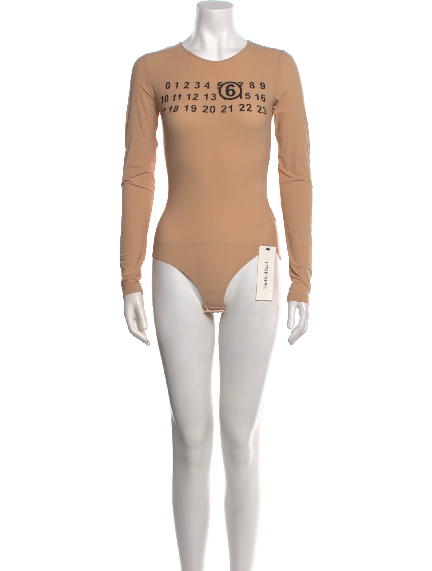 MM6 Maison Margiela 2020 Graphic Print Bodysuit