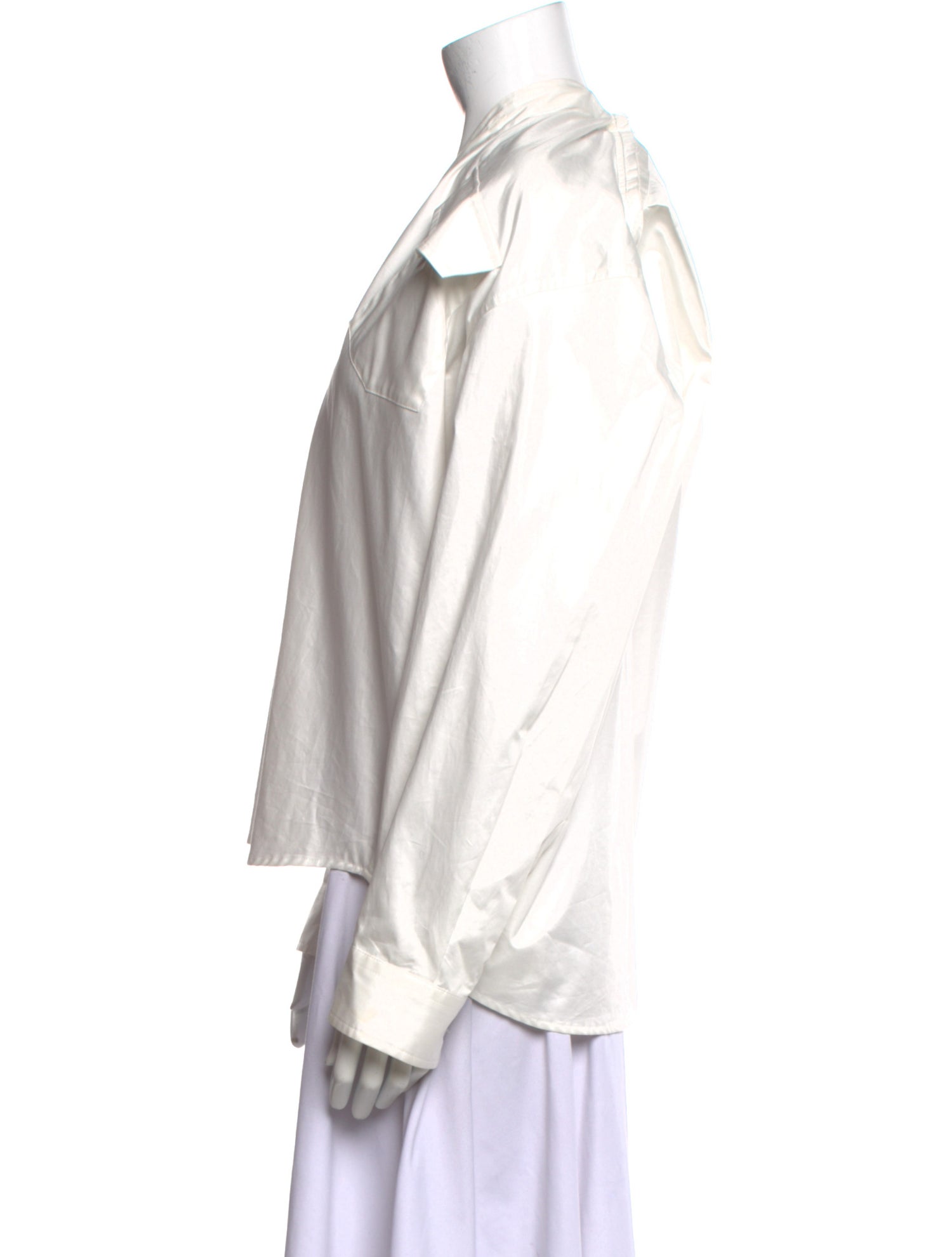 MM6 Maison Margiela 2023 Mock Neck Blouse