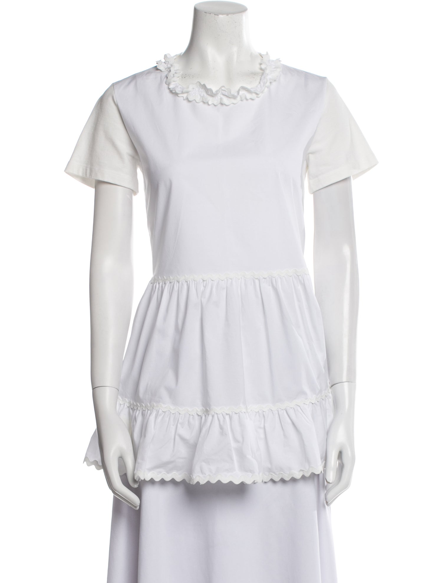 Maison Margiela Bateau Neckline Short Sleeve Tunic