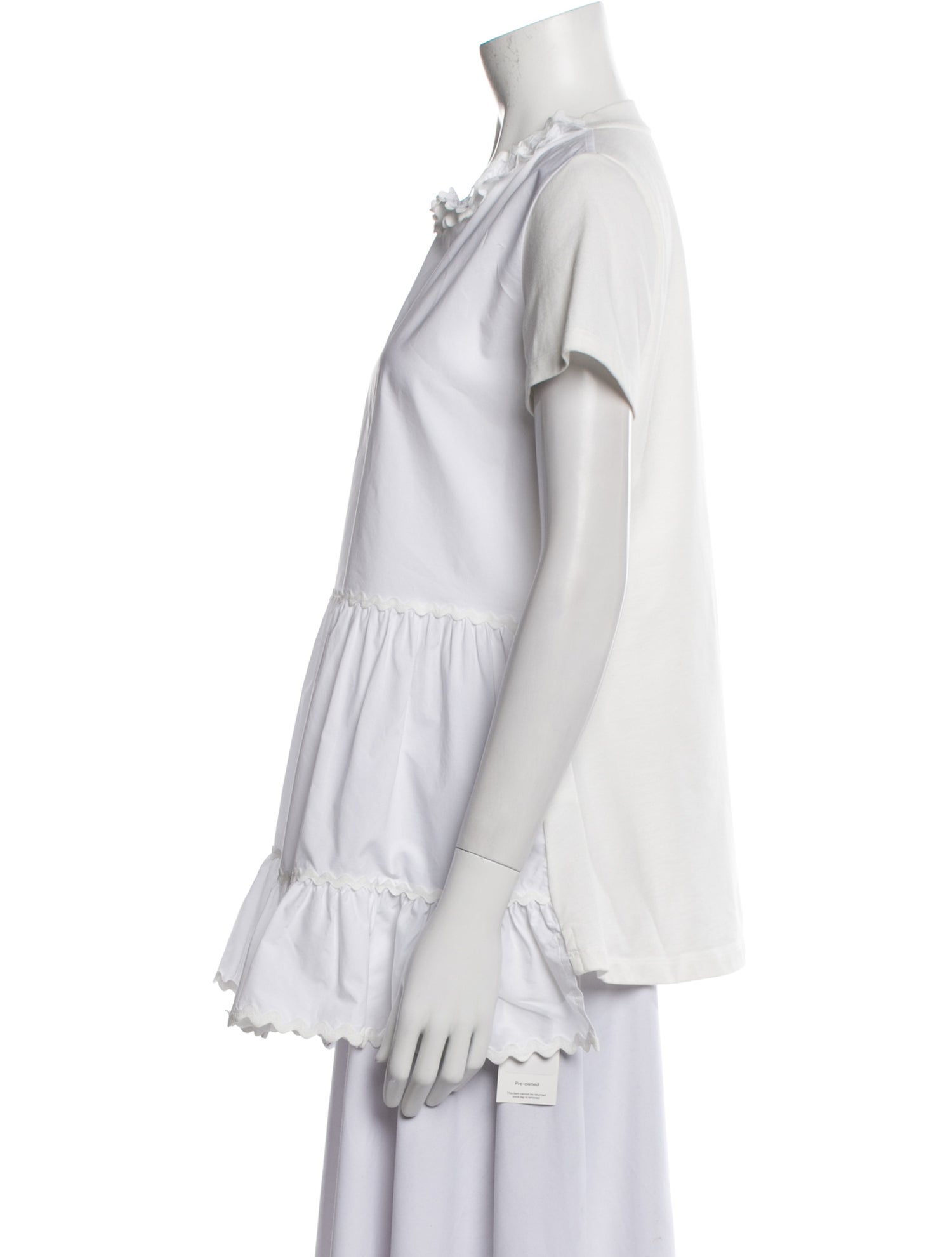 Maison Margiela Bateau Neckline Short Sleeve Tunic