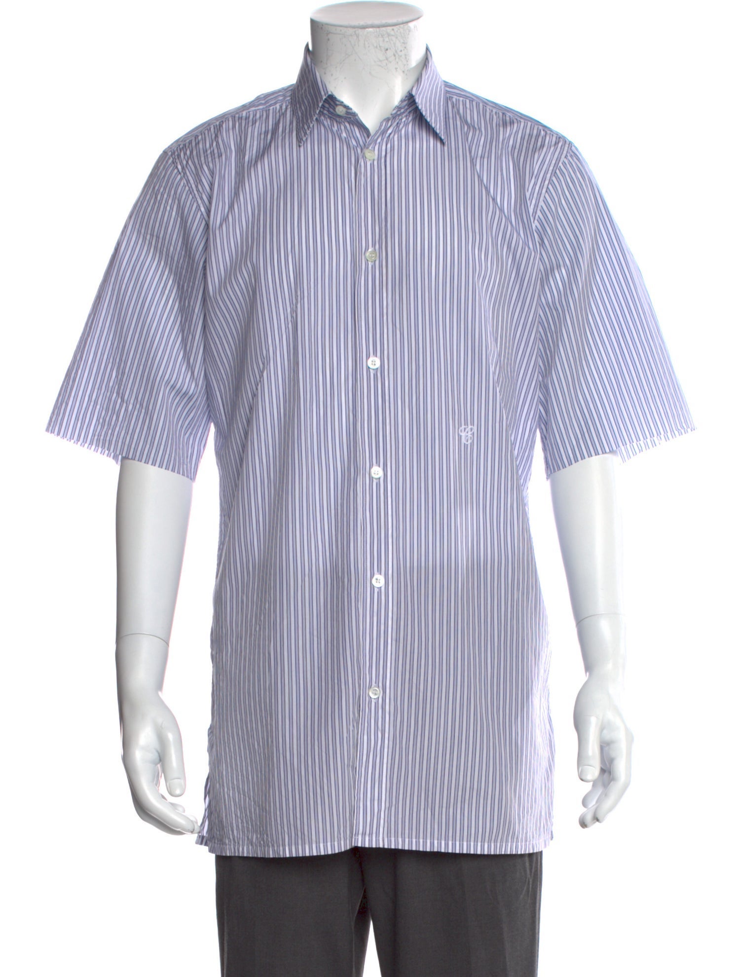 Maison Margiela Striped Short Sleeve Shirt