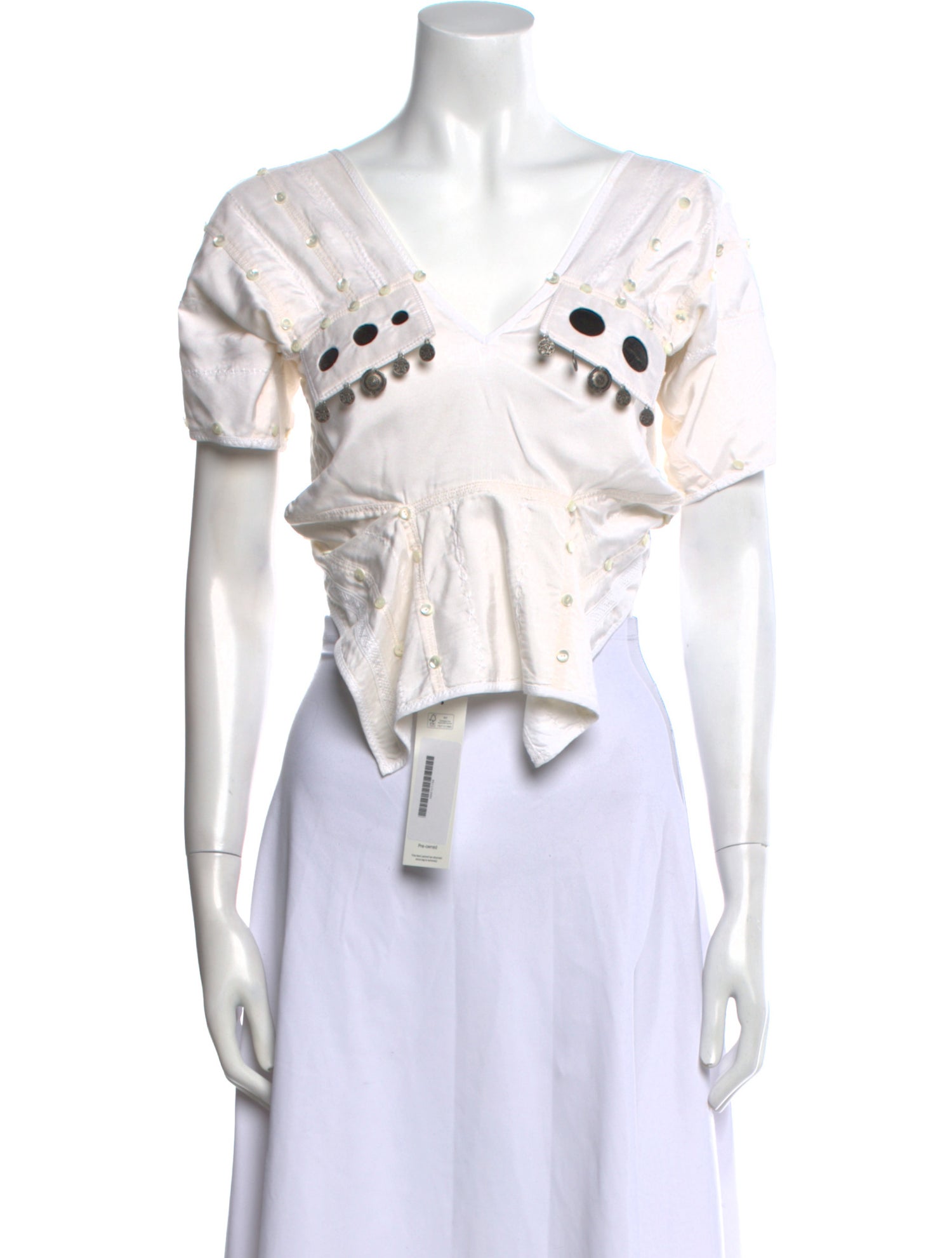 Maison Margiela 2016 Silk Crop Top