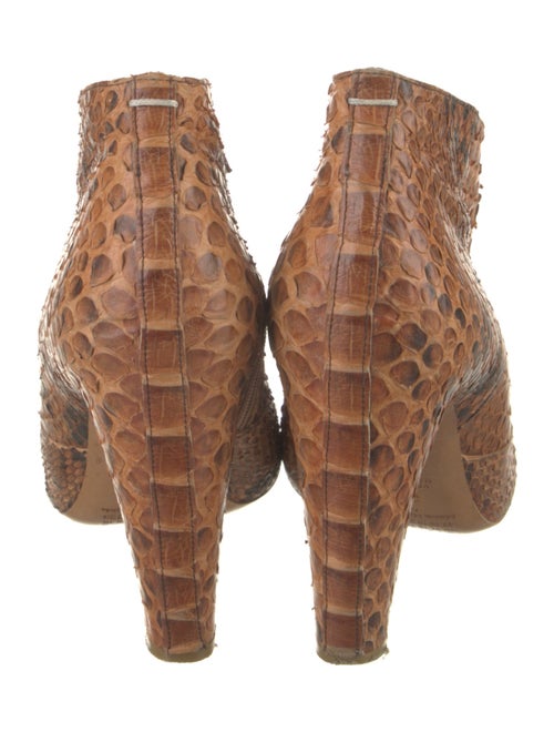 Maison Margiela Python Animal Print Lace-Up Boots