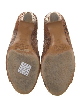 Maison Margiela Python Animal Print Lace-Up Boots