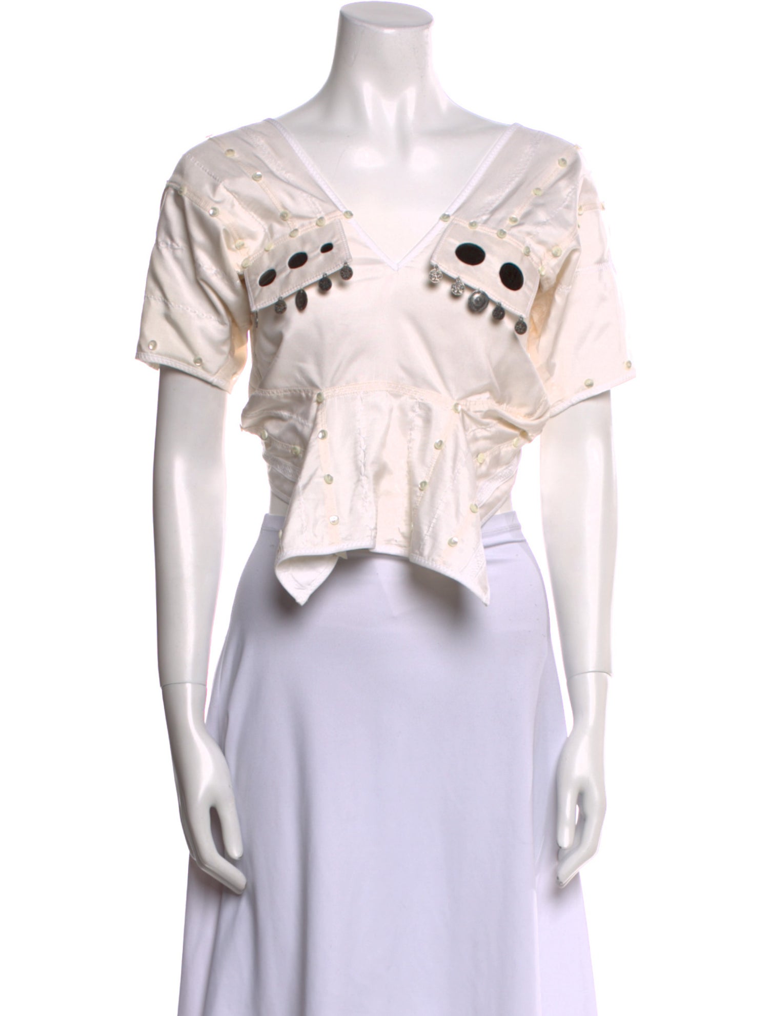 Maison Margiela 2016 Silk Crop Top