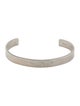 Maison Margiela Logo Engraved Cuff Bracelet