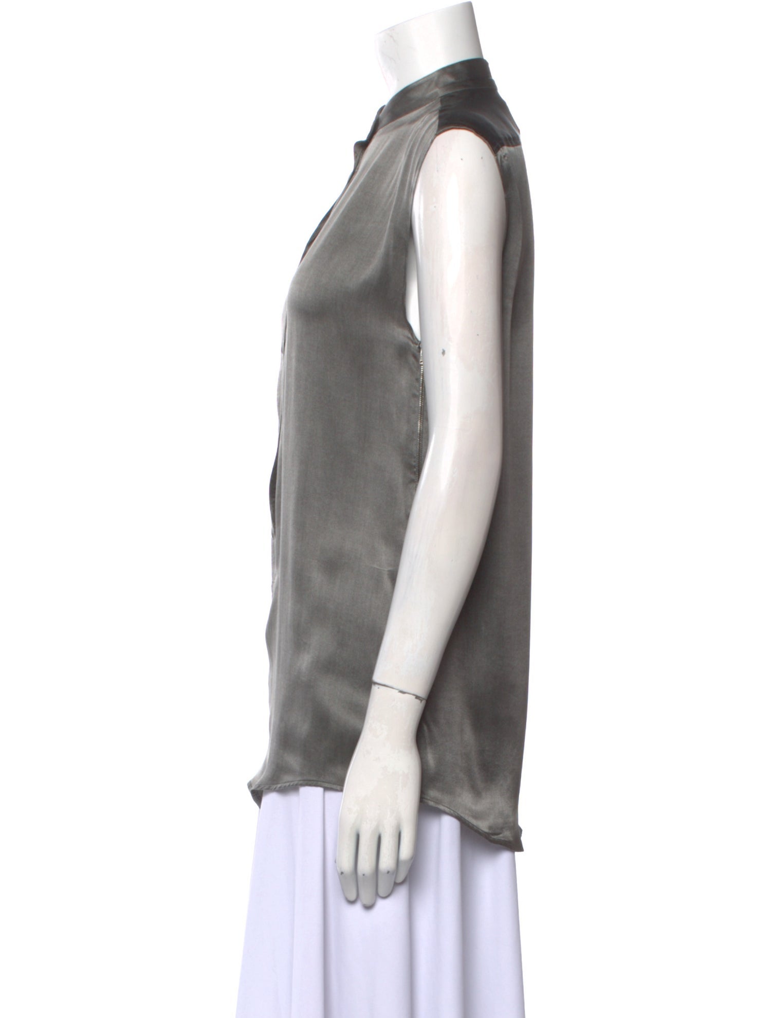 Maison Margiela 2012 Silk Button-Up Top