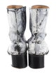 Maison Margiela Leather Tie-Dye Print Boots