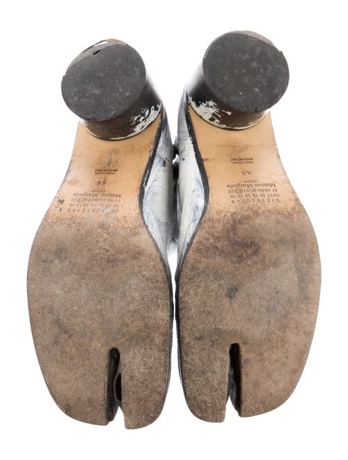 Maison Margiela Leather Tie-Dye Print Boots