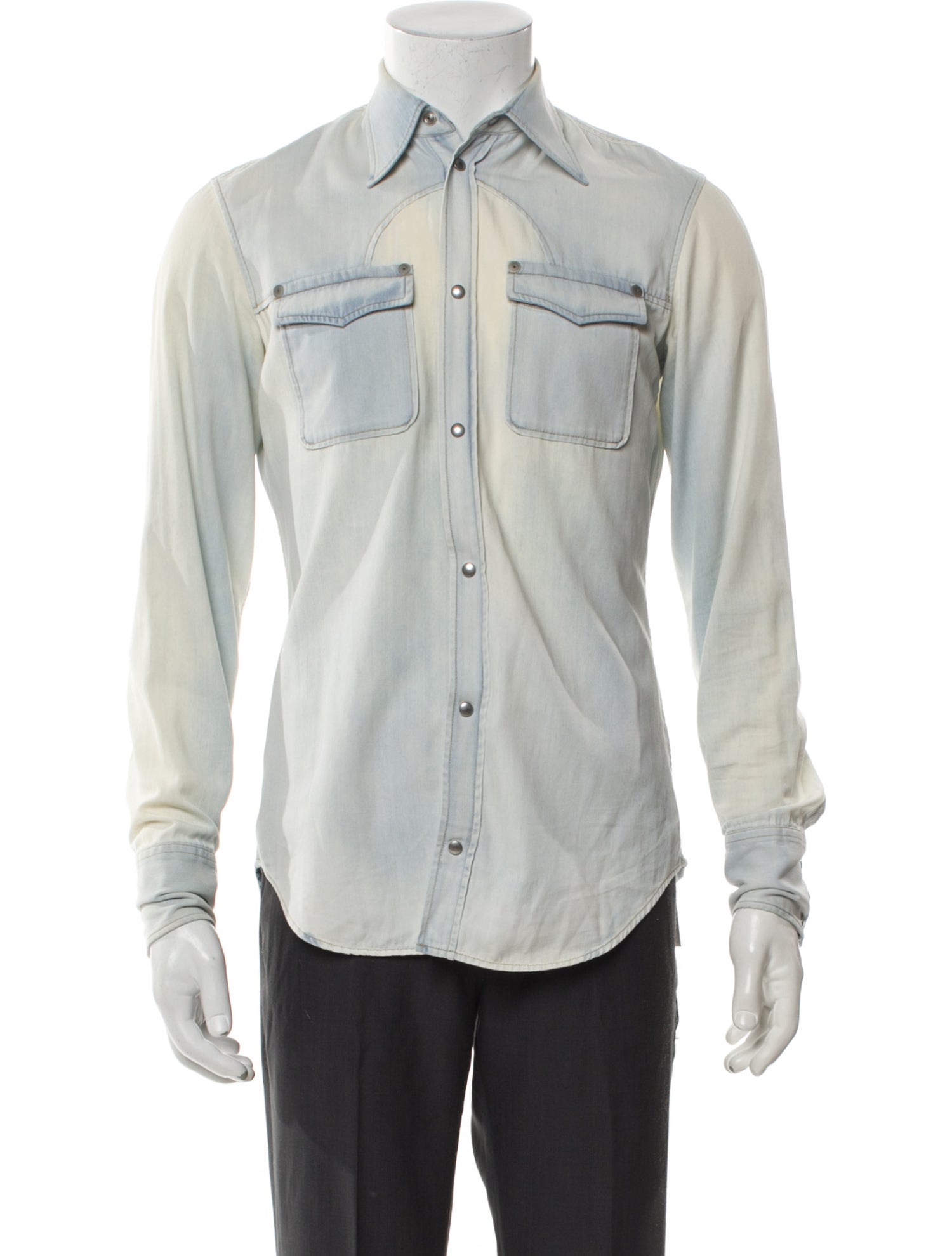 Maison Margiela 2018 Long Sleeve Denim Shirt