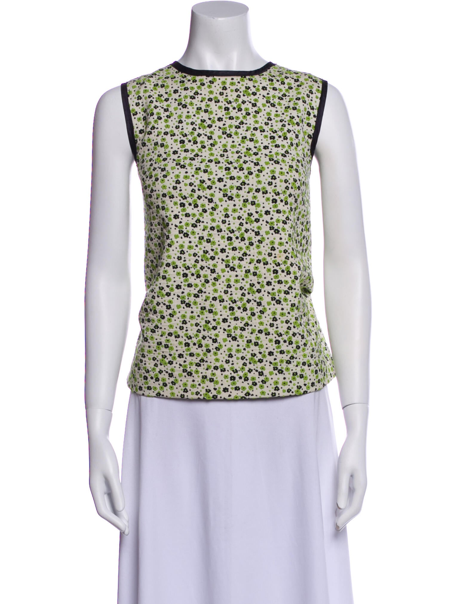 Maison Margiela 2017 Floral Print Top