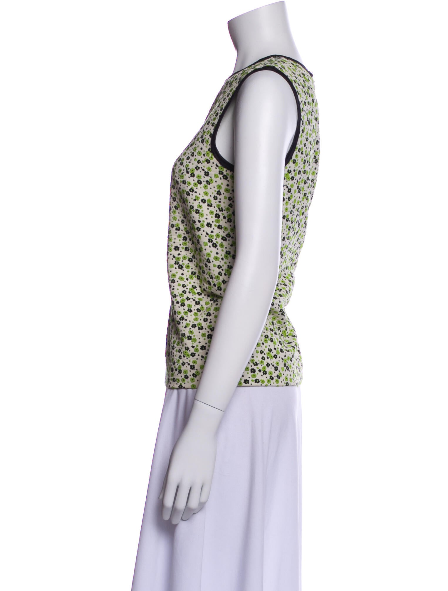 Maison Margiela 2017 Floral Print Top