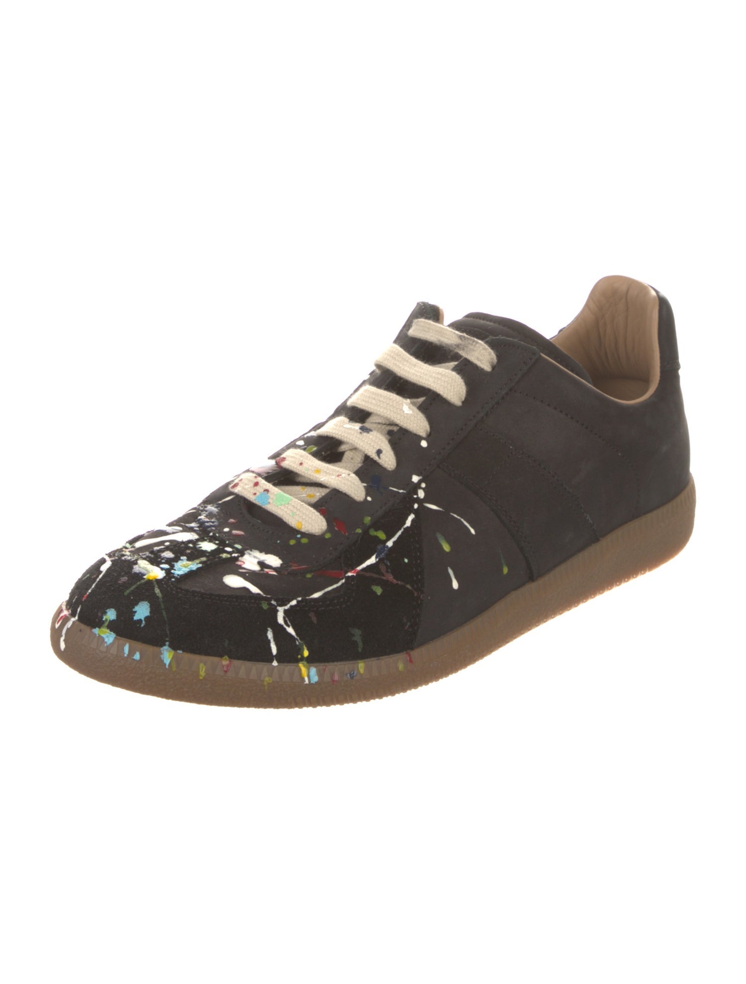Maison Margiela Suede Printed Sneakers