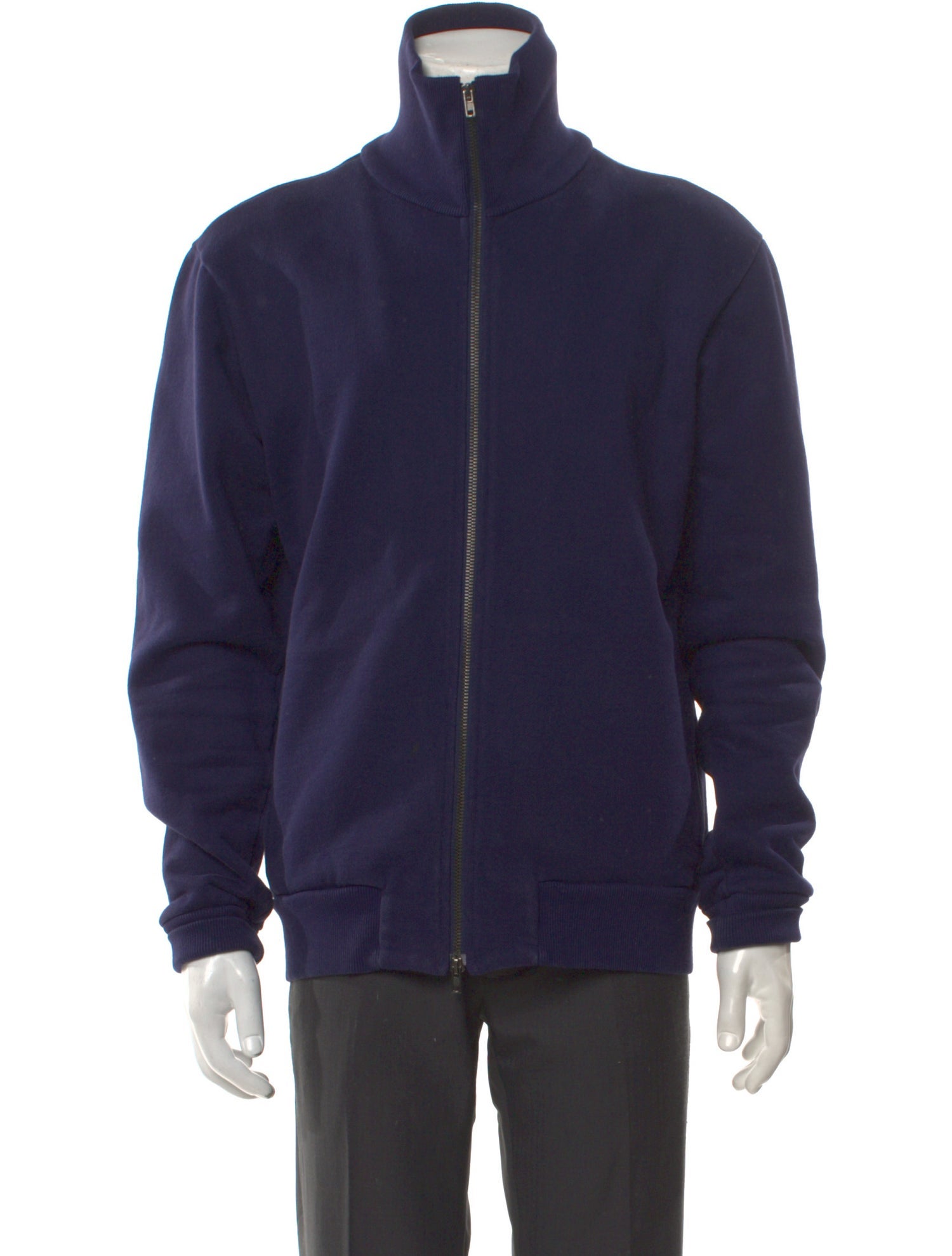Maison Margiela 2014 Elbow Patch Zip-Up Sweatshirt