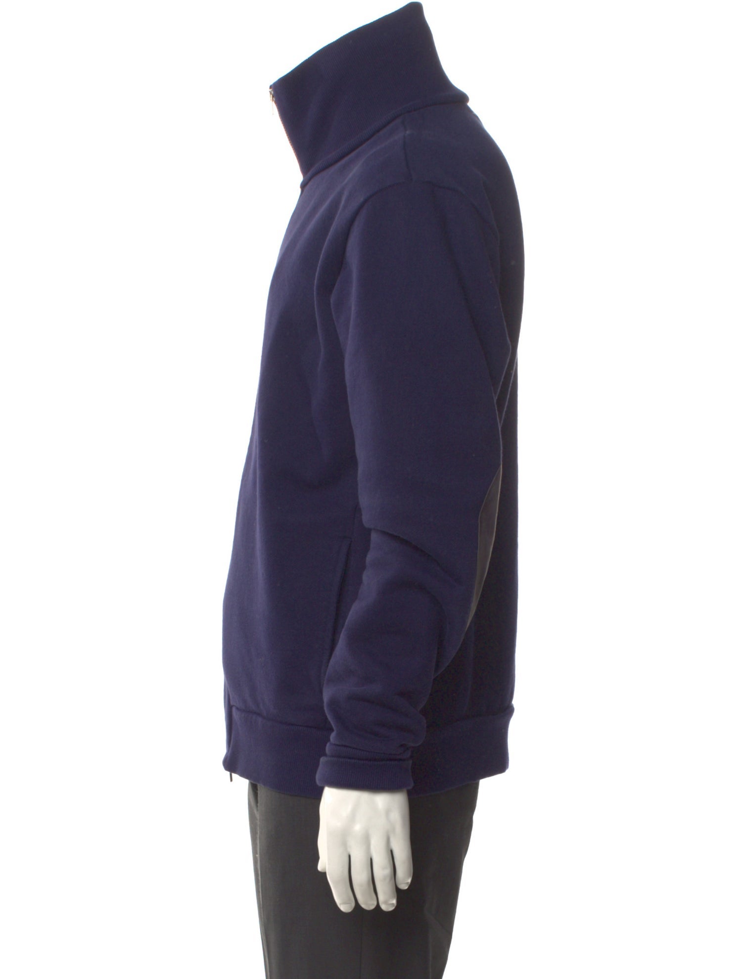 Maison Margiela 2014 Elbow Patch Zip-Up Sweatshirt