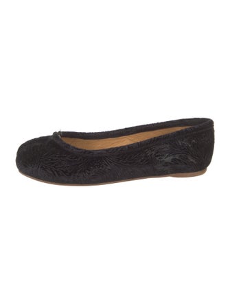 Maison Margiela Velvet Ballet Flats