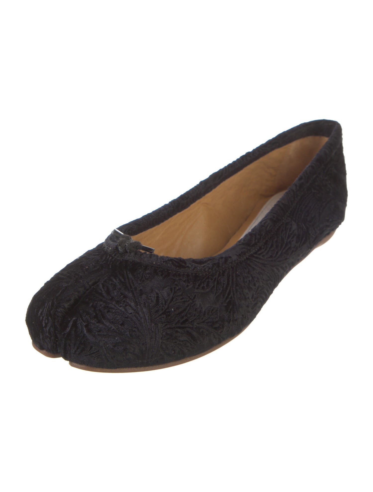 Maison Margiela Velvet Ballet Flats