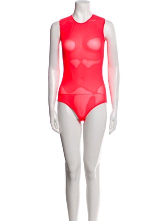 Maison Margiela Crew Neck Sleeveless Bodysuit