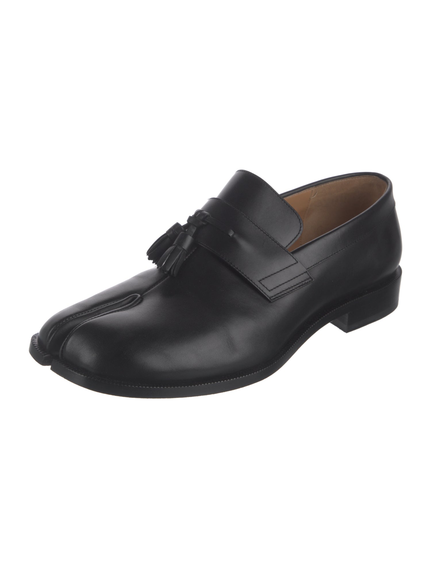 Maison Margiela Lambskin & Calf-Split Runner Sneakers