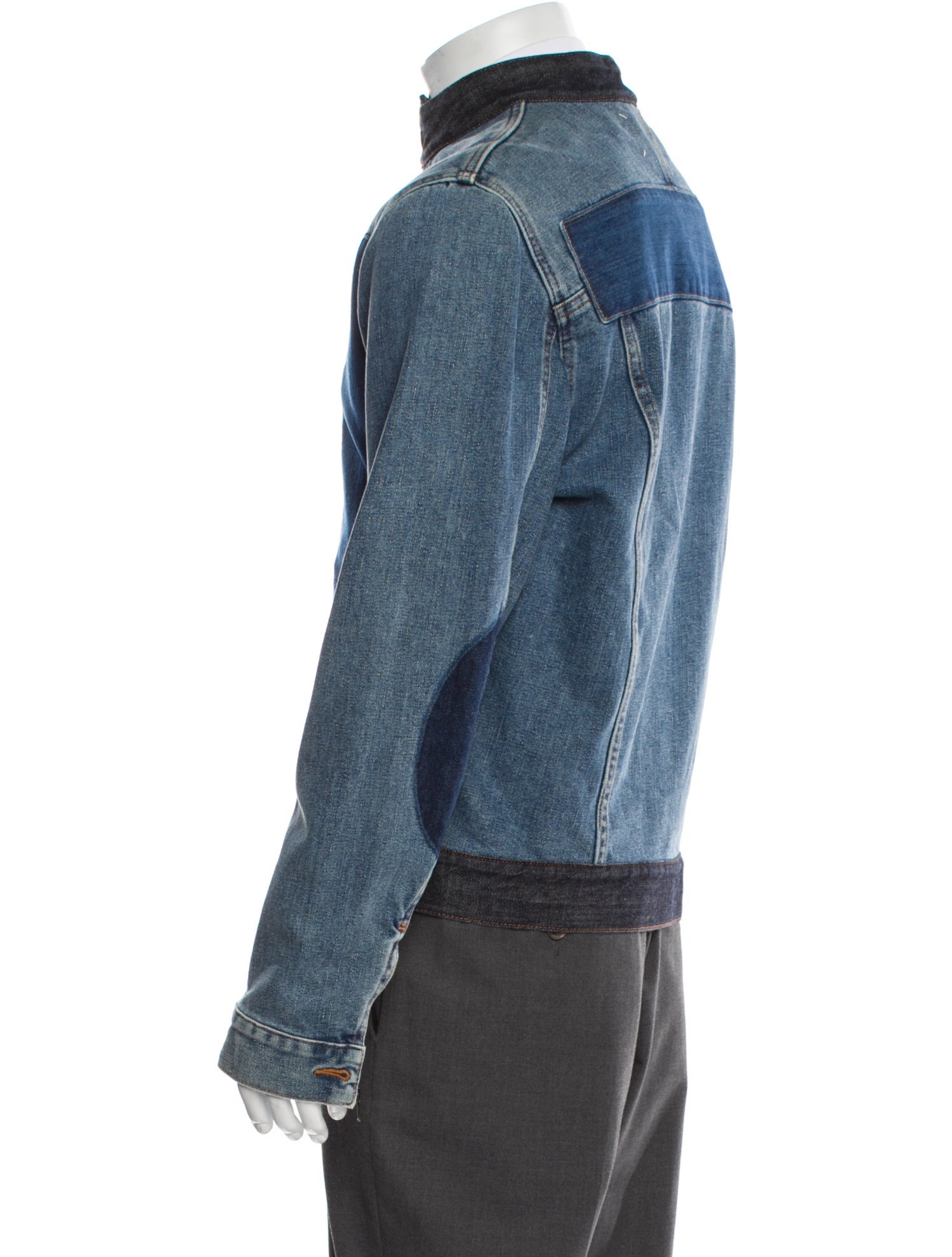 Maison Margiela 2012 Colorblock Pattern Denim Jacket w/ Tags