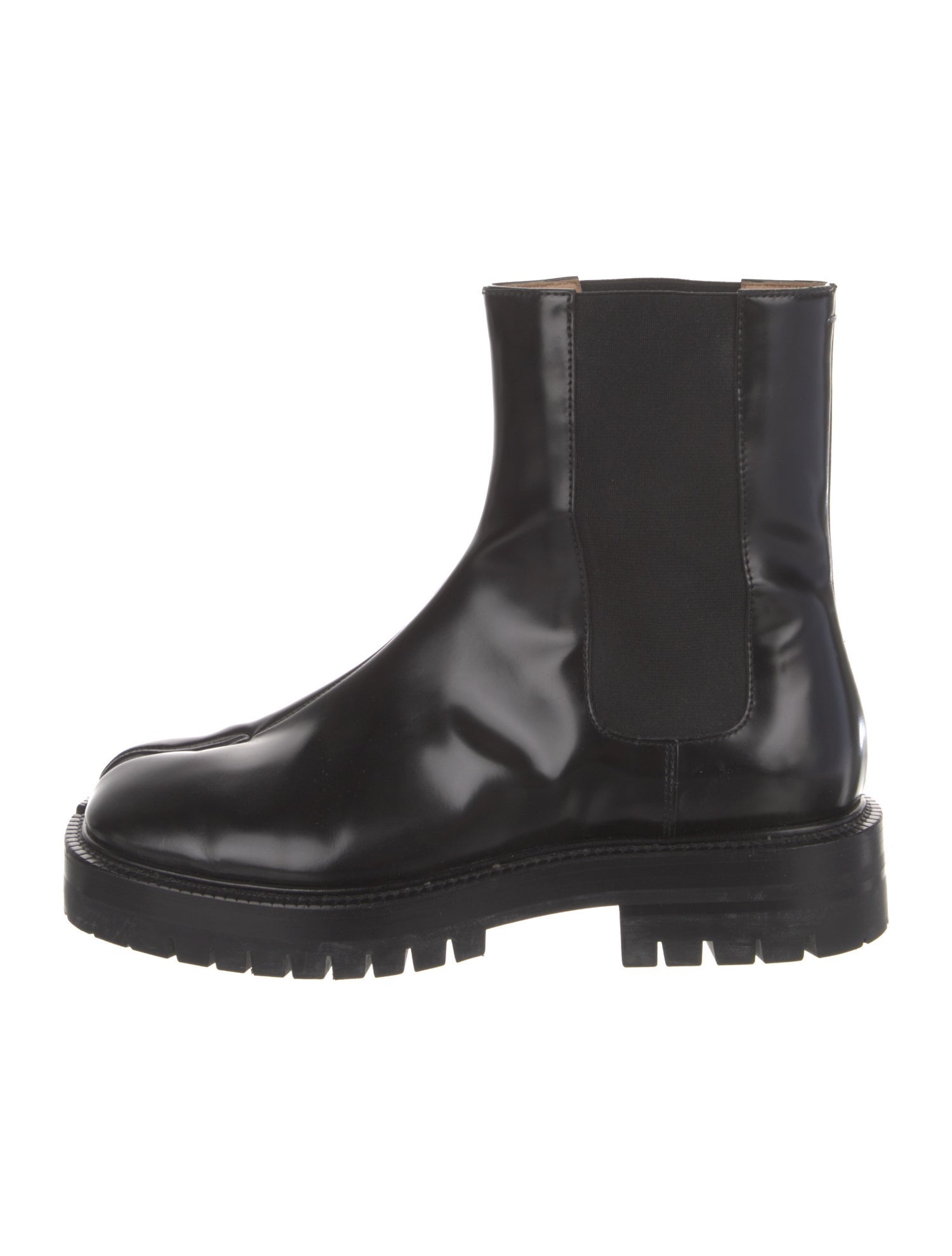 Maison Margiela Patent Leather Chelsea Boots