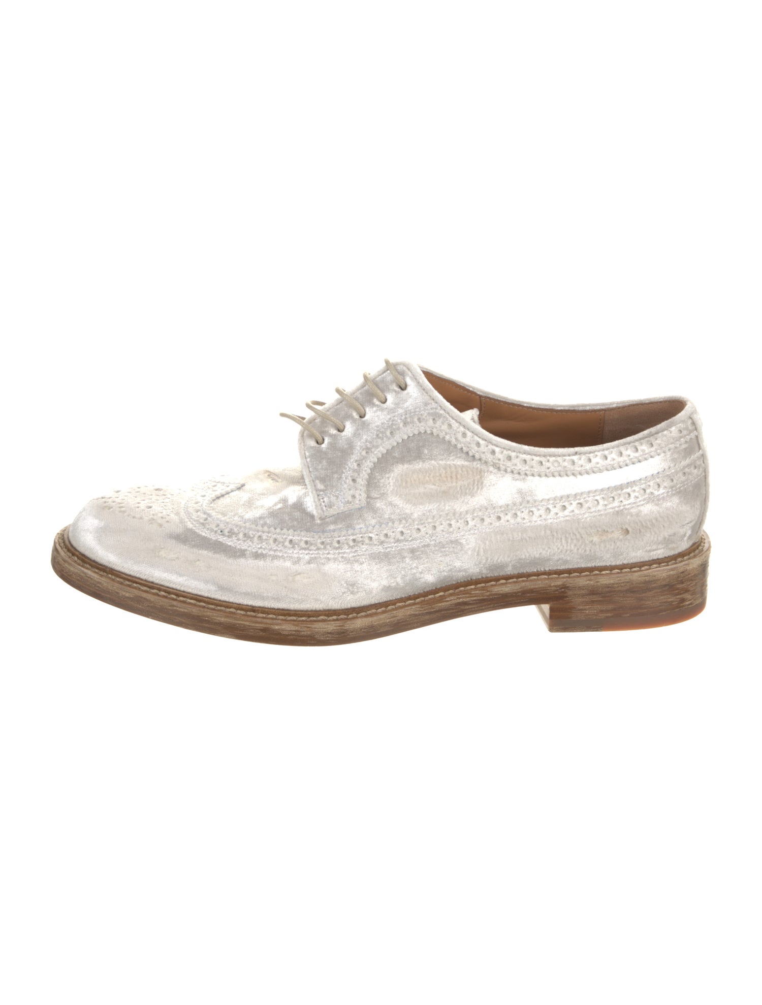 Maison Margiela Velvet Lasercut Accents Brogues