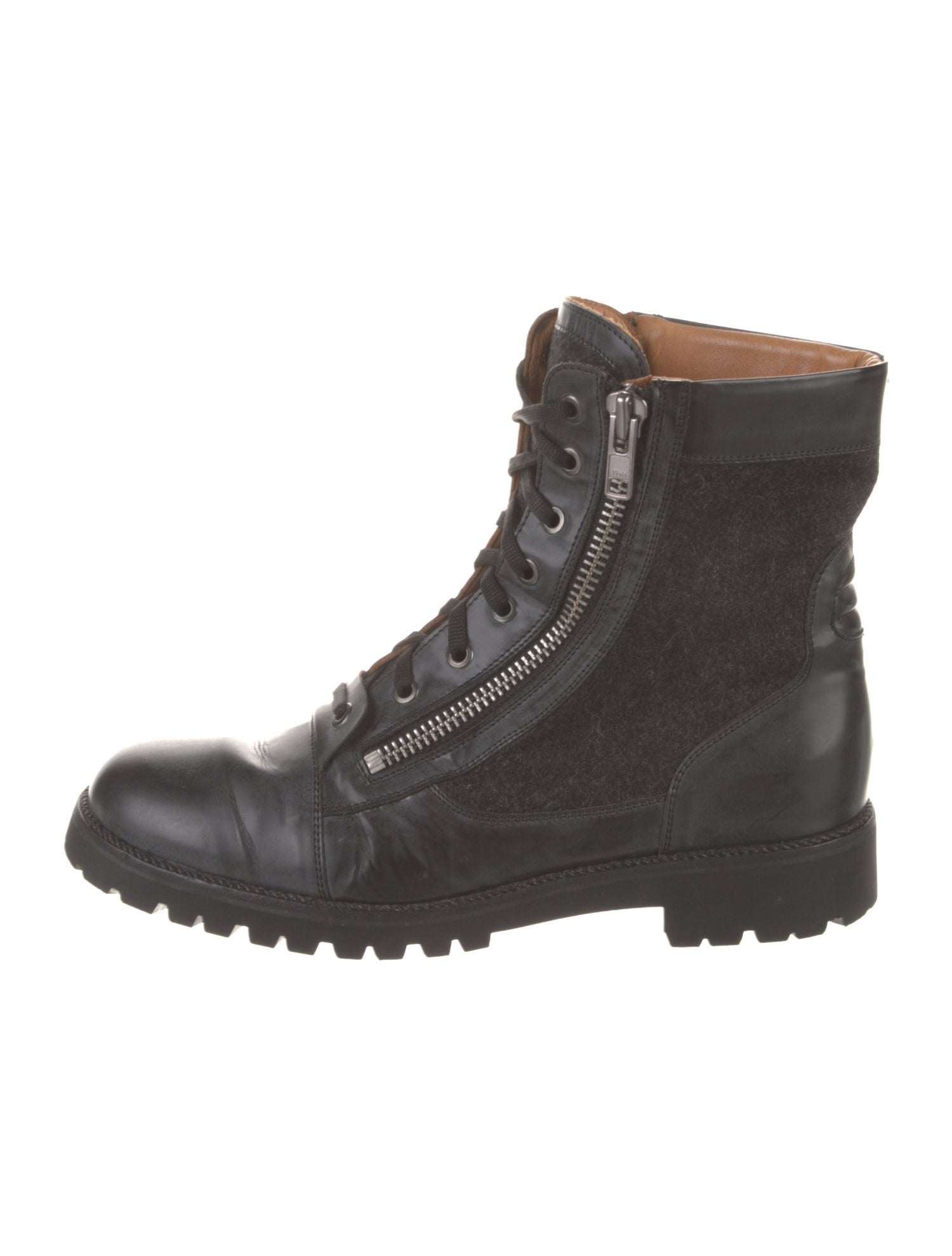 Maison Margiela Leather Combat Boots