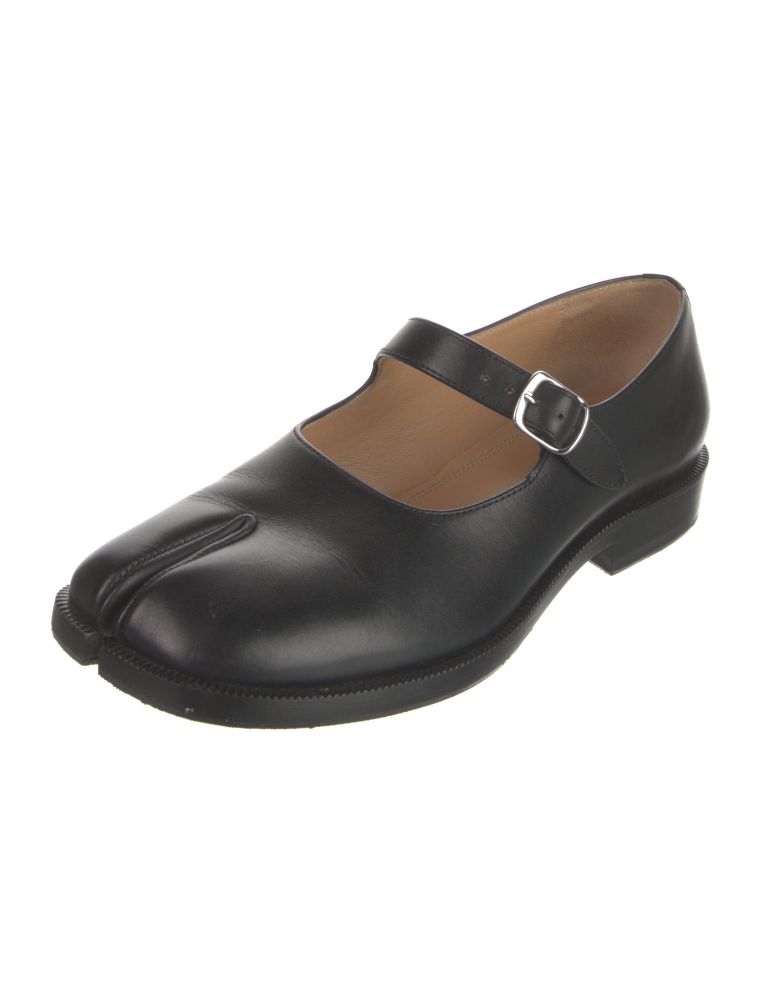 Maison Margiela Leather Mary Jane Flats