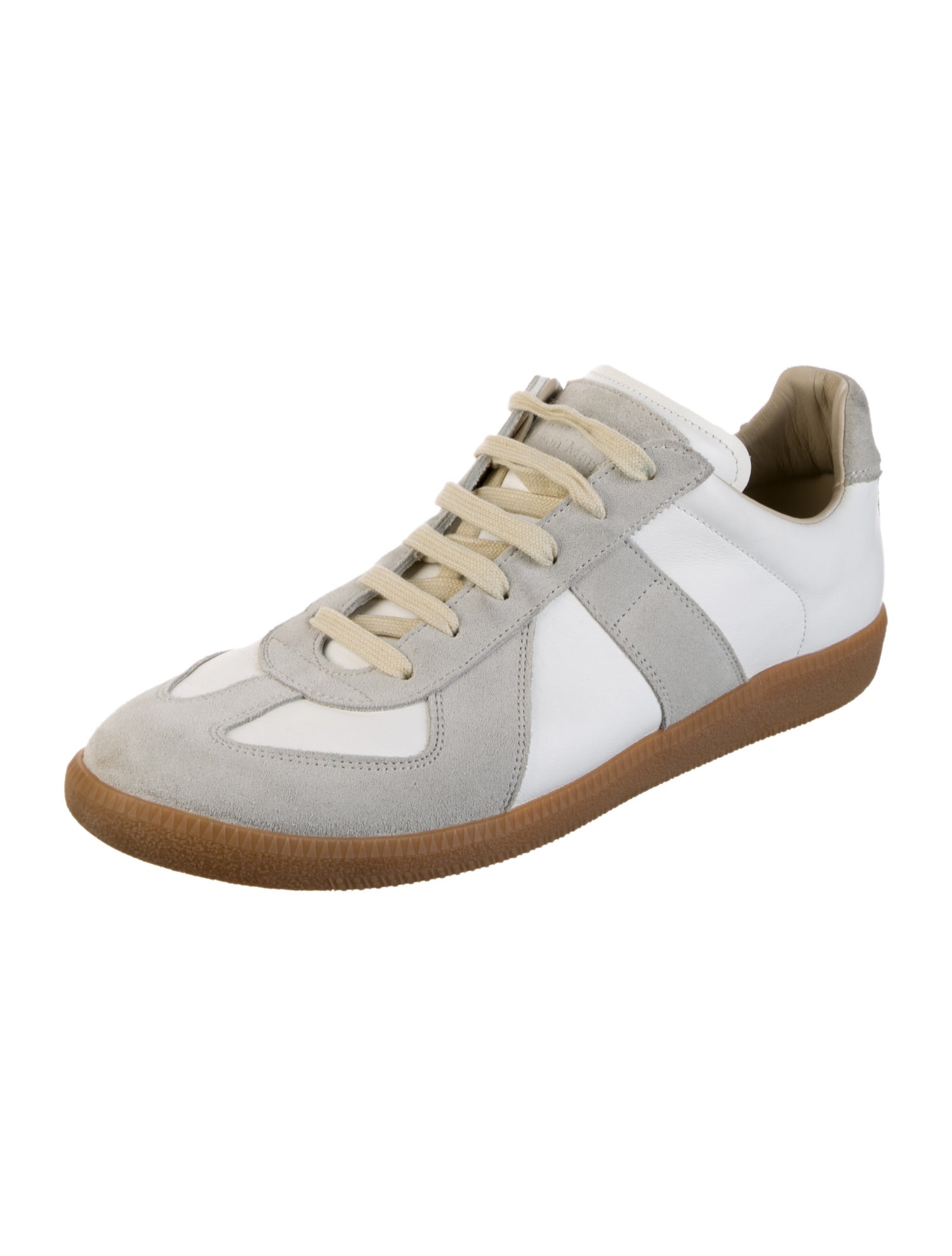 Maison Margiela Leather Printed Sneakers
