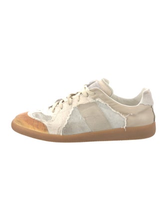 Maison Margiela Leather Printed Sneakers