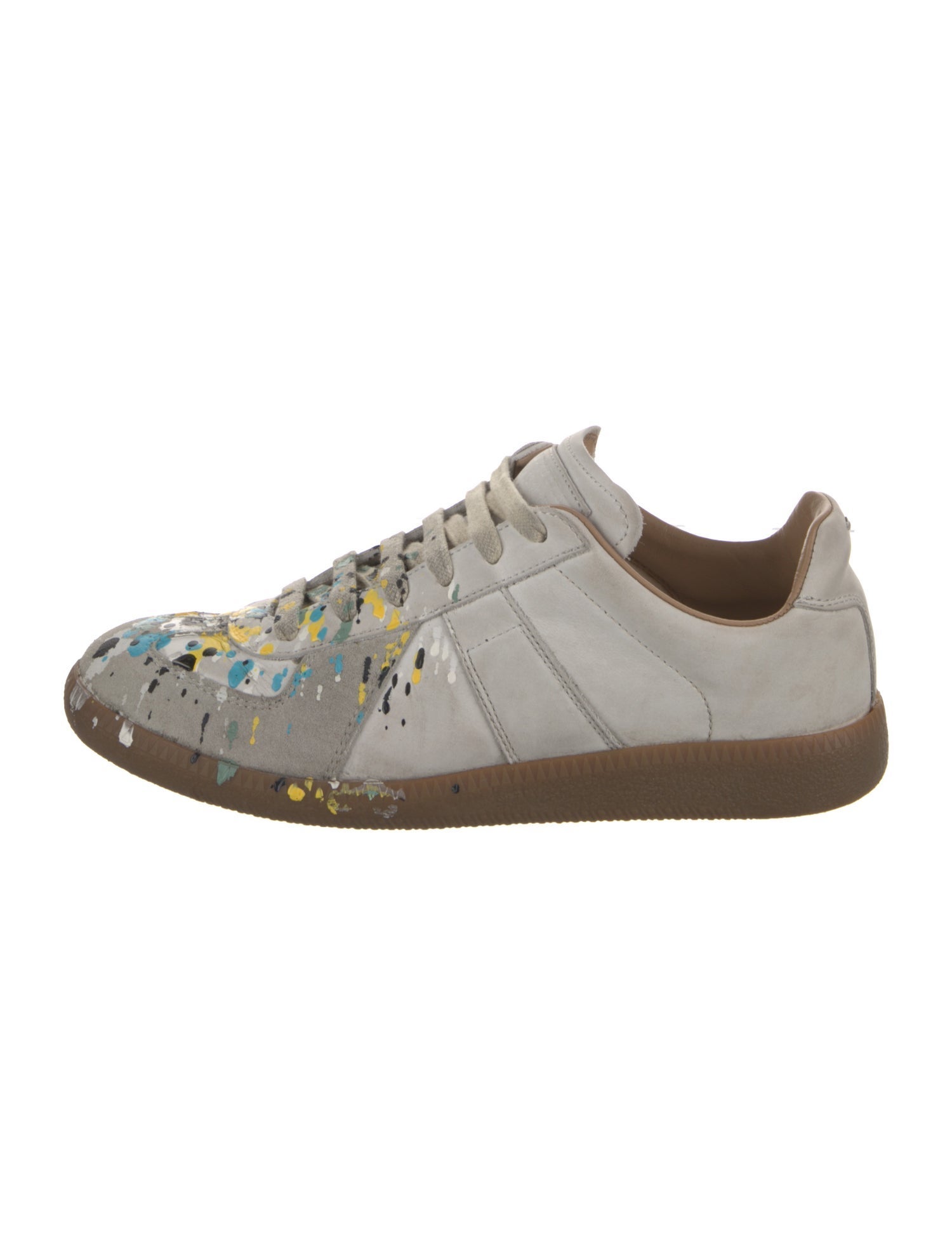 Maison Margiela Leather Printed Sneakers
