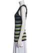 Maison Margiela Striped Scoop Neck Top
