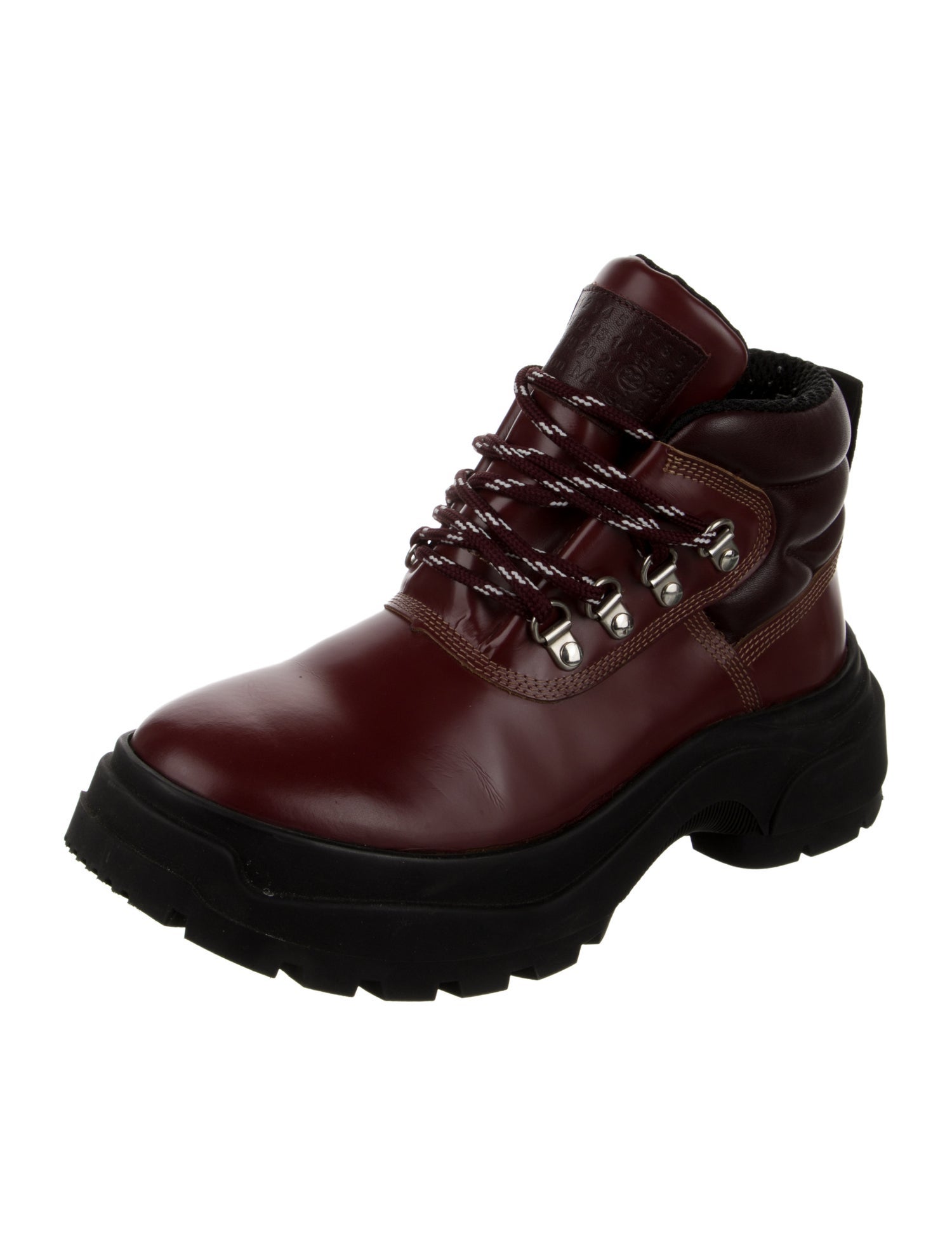 Maison Margiela Leather Lace-Up Boots